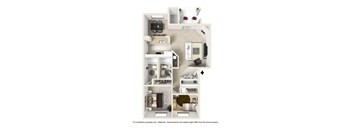 a floor plan of a studio apartment