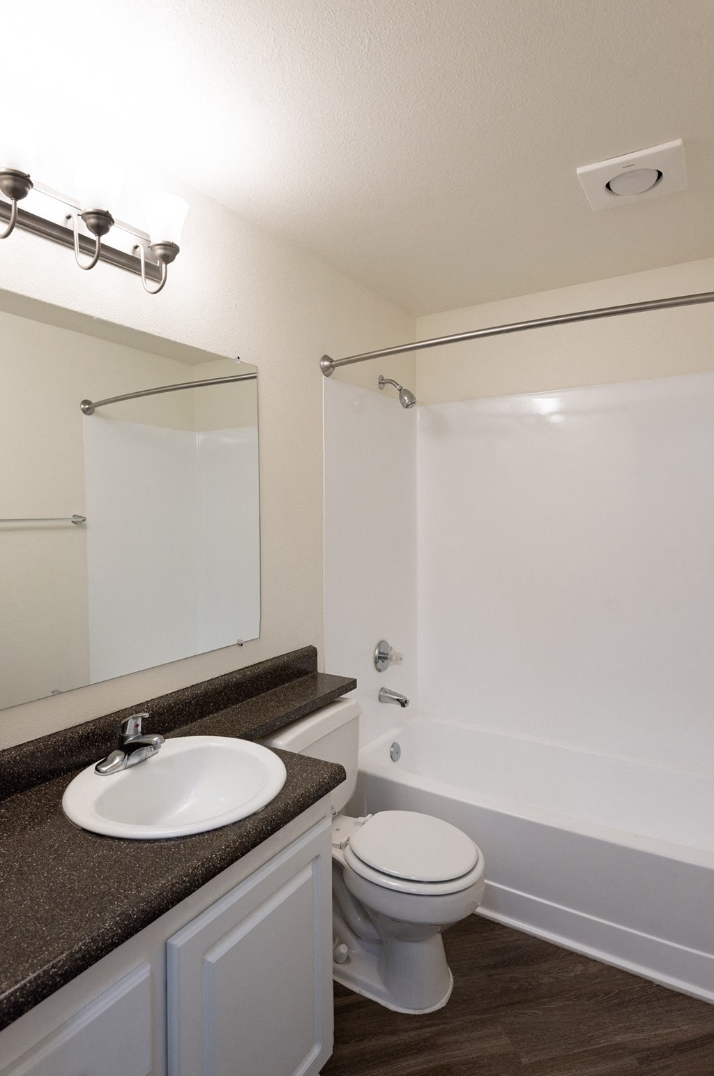 this is a photo of the bathroom of a 560 square foot, 1 bedroom apartment at as