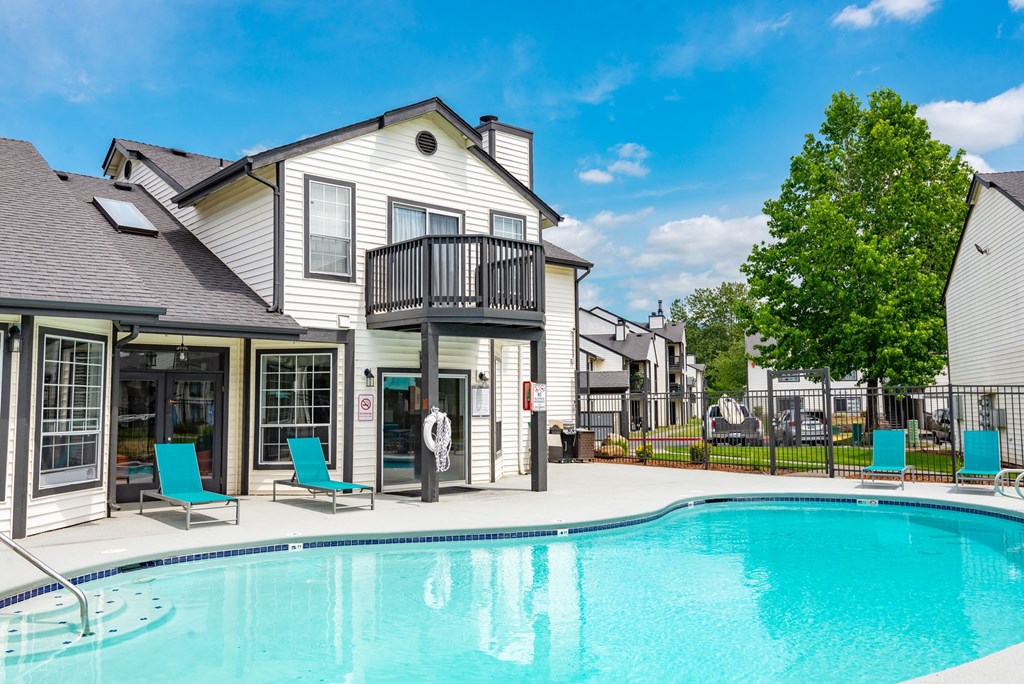 take a dip in the resort style pool at villas at houston levee west apartments