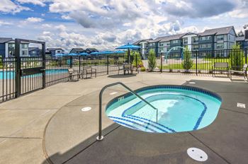 covered heated outdoor spa