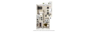 a floor plan of a studio apartment