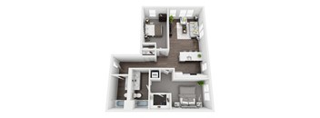 Huxley 3D floor plan