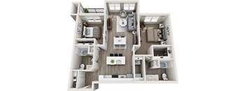 port 2 bedroom 2 bath floorplan