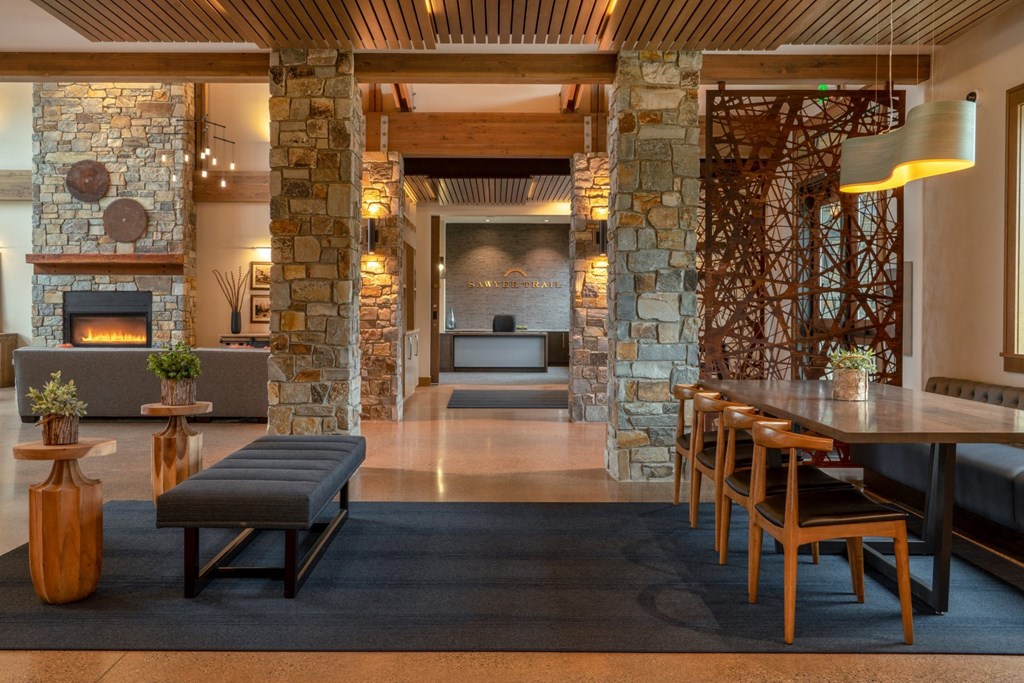 apartments community building entrance