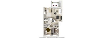 bedroom floor plan an in 1 bed 1 bath