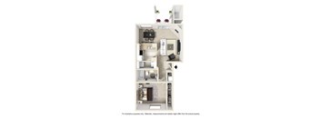 a floor plan of a studio apartment