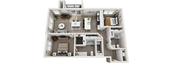 starboard 2 bedroom 2 bath floorplan