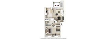 bedroom floor plan an in 1 bed 1 bath