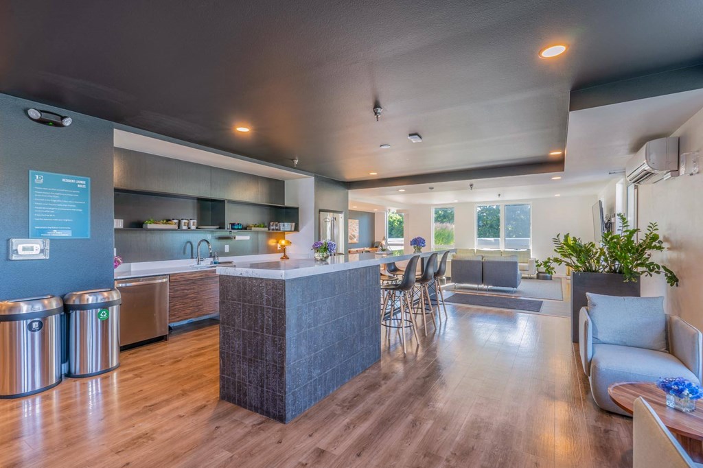 indoor resident lounge caterers kitchen