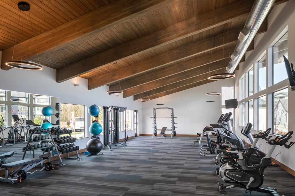 glacier run fitness center in the spring