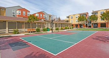 Tennis Court at The Woods Apartments, San Jose, California