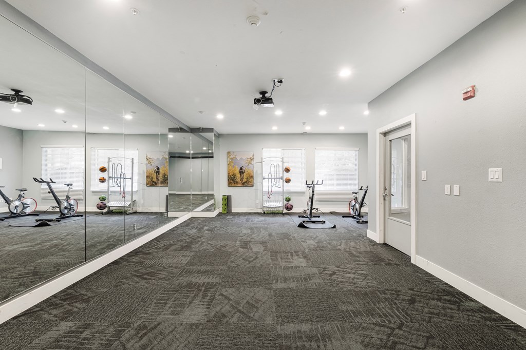 the gym at the preserve at green valley apartments