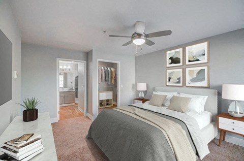 Bedroom at Clock Tower Village, DuPont Washington