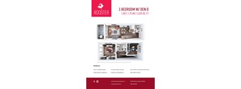 1 Bed+Den Townhome D