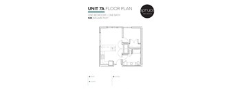 a floor plan of unit 7a