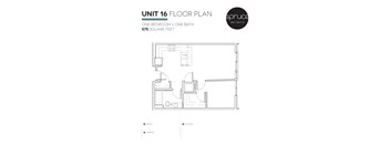 a floor plan of unit 16