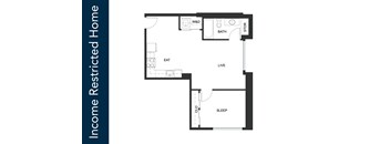 A floor plan of an Income Restricted Home is shown.