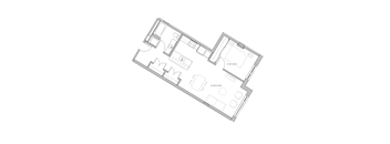 a black and white floor plan of a residence