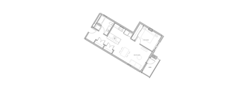 a black and white floor plan of a residence