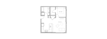 a black and white floor plan of a house