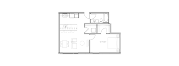 black and white floor plan of a house hypothetical