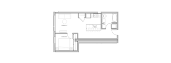 black and white floor plan of a modern house
