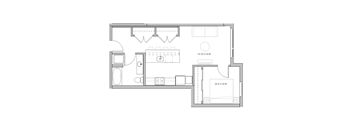 a black and white floor plan of a modern house