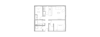 a black and white floor plan of a house