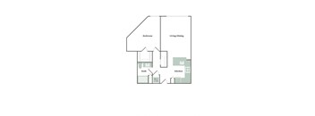 1 Bed/1 Bath F