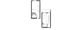 a blueprint of a floor plan of a small house