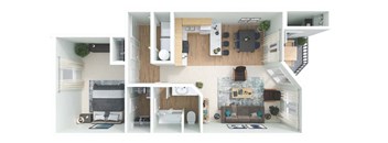 a floor plan of a house