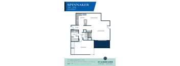 a floor plan of a unit with a bedroom and a living room