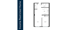 A floor plan of an Income Restricted Home is shown.