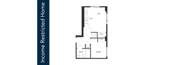 A floor plan of an Income Restricted Home is shown.