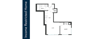A floor plan of an Income Restricted Home.