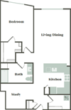1 Bed/1 Bath J