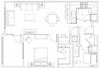 1 Bed, 1 Bath Floorplan 1 Bedroom, 1 Bathroom Floorplan in Mountlake Terrace, WA
