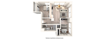 a floor plan of a 3 bedroom apartment