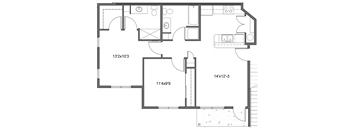 Two Bedroom Two Bath E