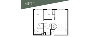 A floor plan of a house with labeled rooms such as Bedroom, Bath, Kitchen, Living Room, Dining Room, and Entry.