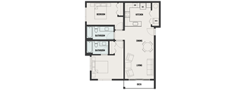 an illustration of a floor plan of a house