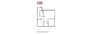 A floor plan for Session Apartments in Seattle, WA.