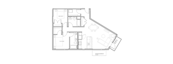 a black and white floor plan of a house