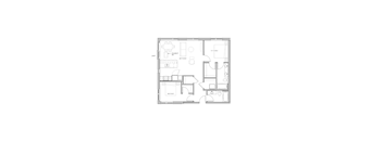 a black and white floor plan of a house