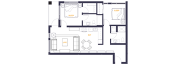 a drawing of a floor plan of a house