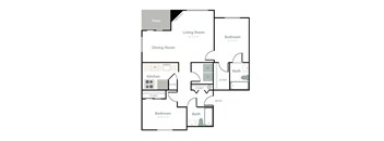 a drawing of a floor plan of a house