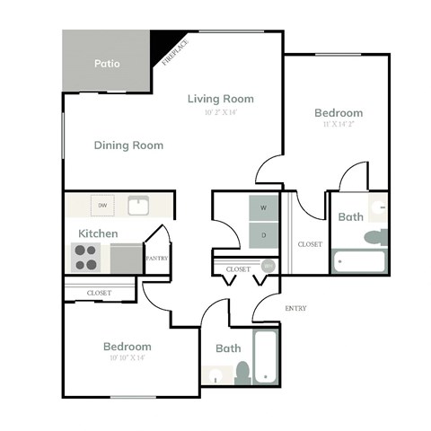 a drawing of a floor plan of a house
