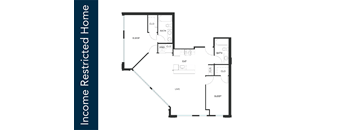 A floor plan of an Income Restricted Home is shown.