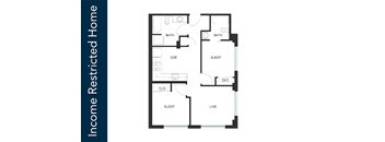 A floor plan of an Income Restricted Home is displayed.