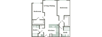 2 Bed/2 Bath C